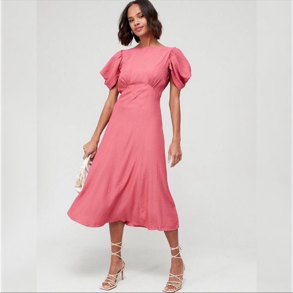 NWT Ted baker Tulipi Panelled Midi Dress size 1 - Picture 1 of 7
